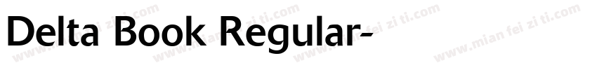 Delta Book Regular字体转换